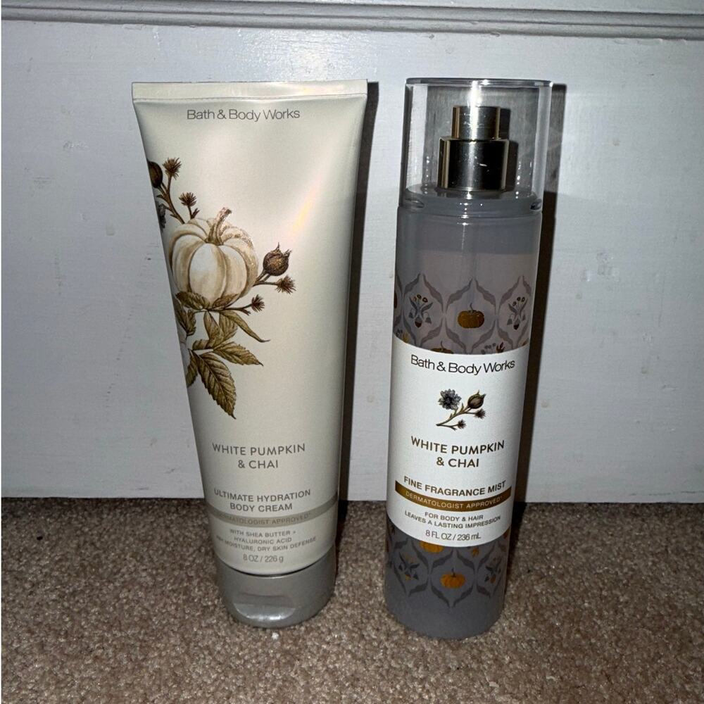 New Bath & Body Works White Pumpkin and Chai Collection Set